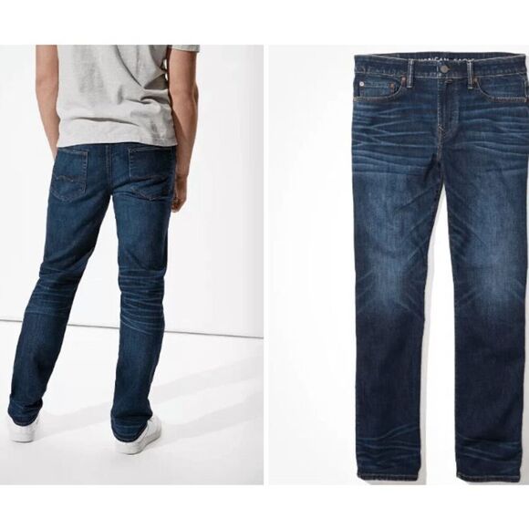 American Eagle Extreme Flex 4 Original Straight Dark Wash Men's Size 29 x 30 - Picture 1 of 10